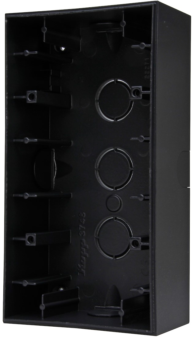 Miniatuur van Kopp opbouwdoos 2-voudig - HK07 mat zwart (374850001)