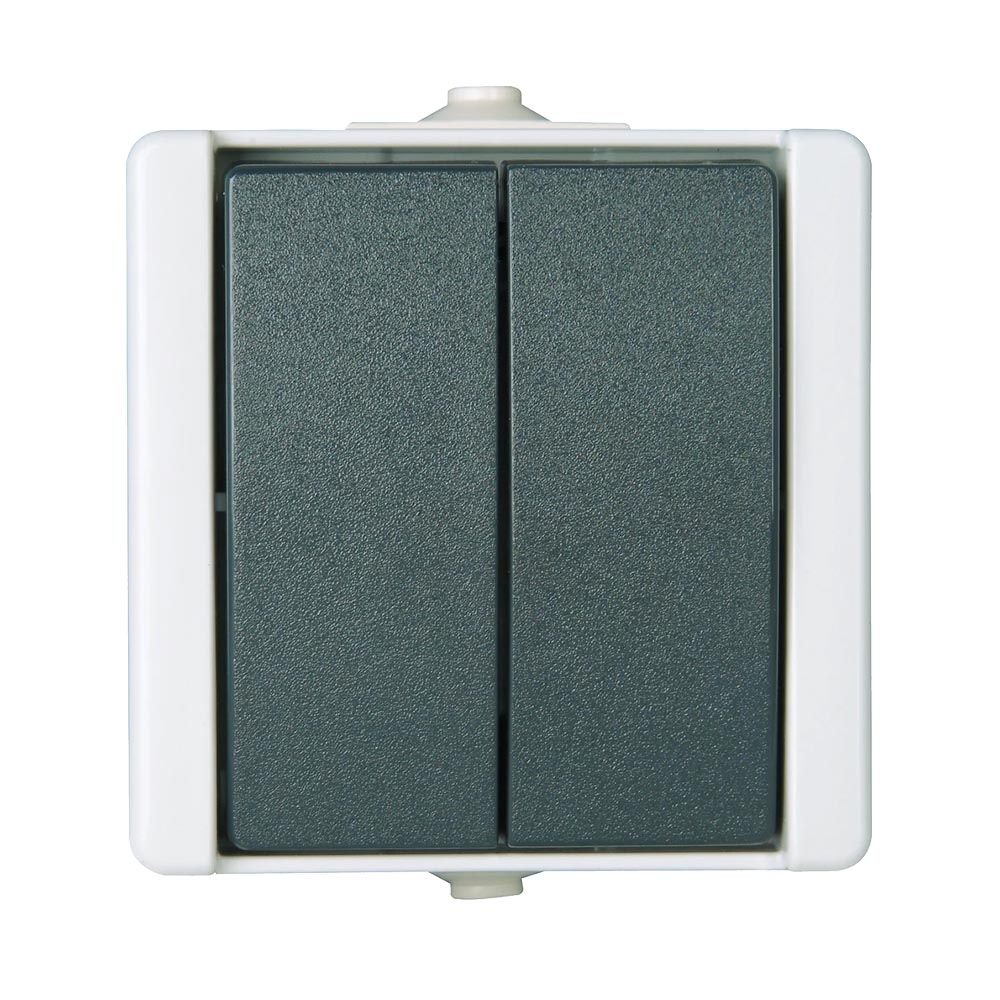 Miniatuur van EMhub Aquadro serieschakelaar 10A IP44 - grijs (4088111)