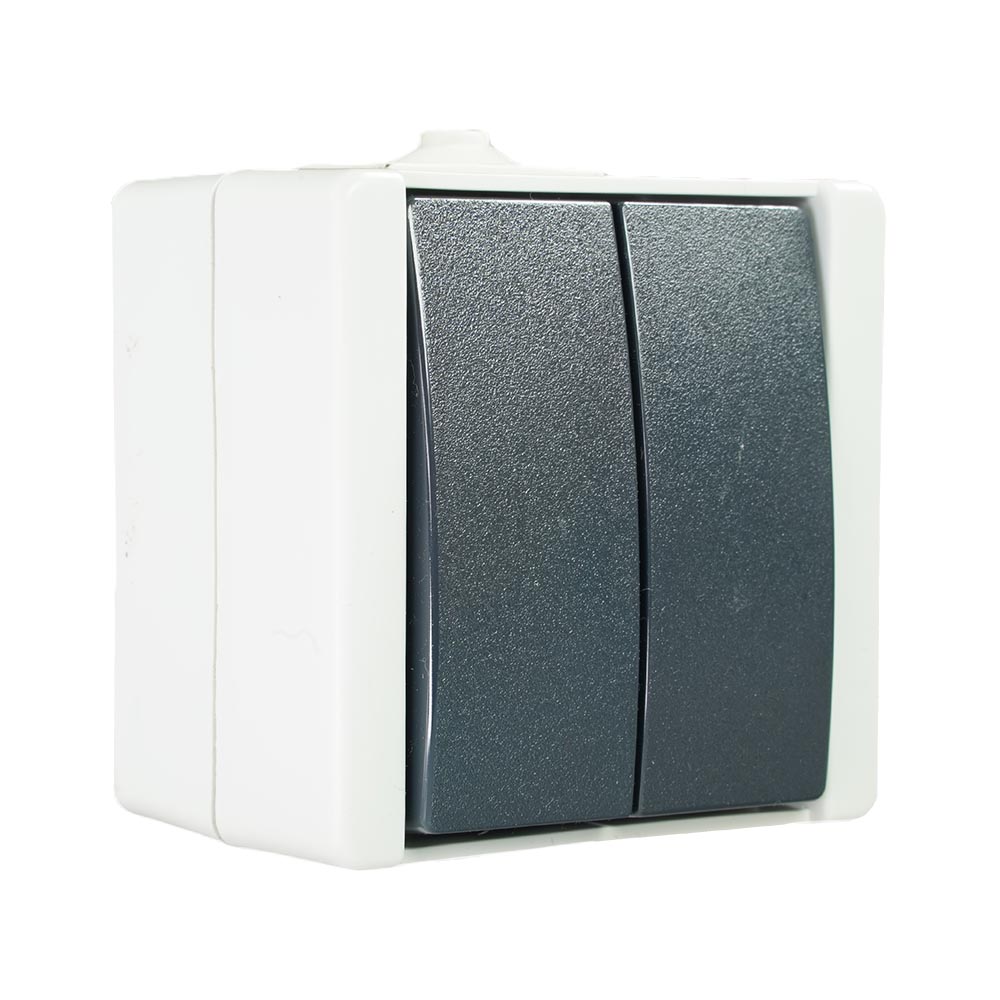 Miniatuur van EMhub Aquadro serieschakelaar 10A IP44 - grijs (4088111)