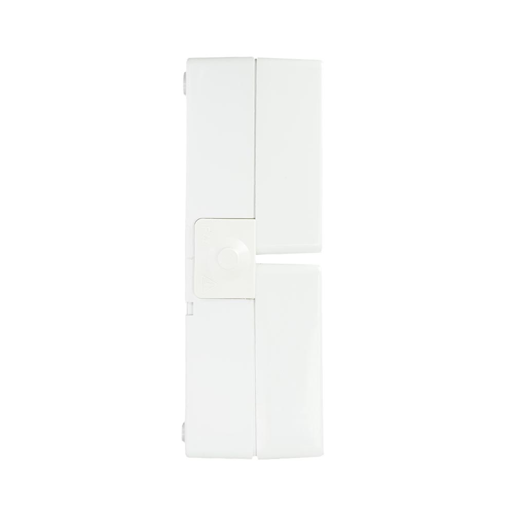 Miniatuur van EMhub Aquadro stopcontact 2-voudig met randaarde spatwaterdicht IP44 verticaal - grijs (4088114)