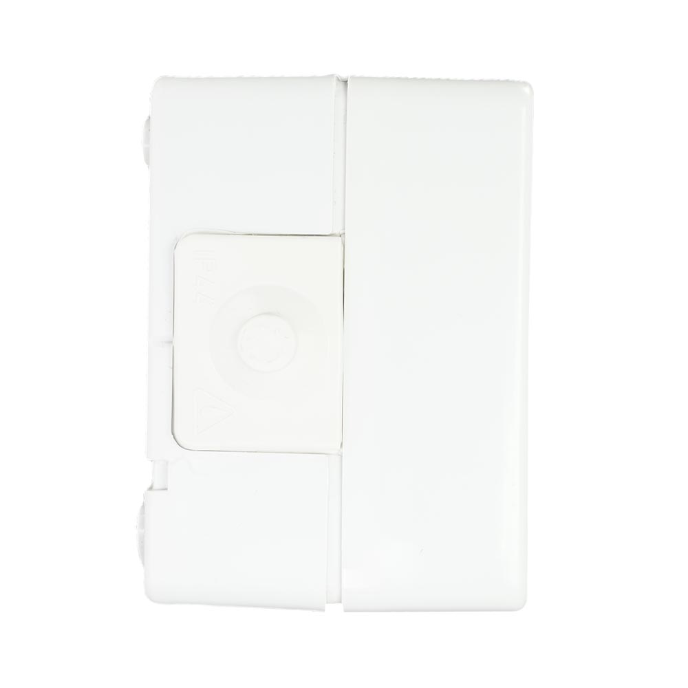 Miniatuur van EMhub Aquadro stopcontact 2-voudig met randaarde spatwaterdicht IP44 horizontaal - grijs (4088115)