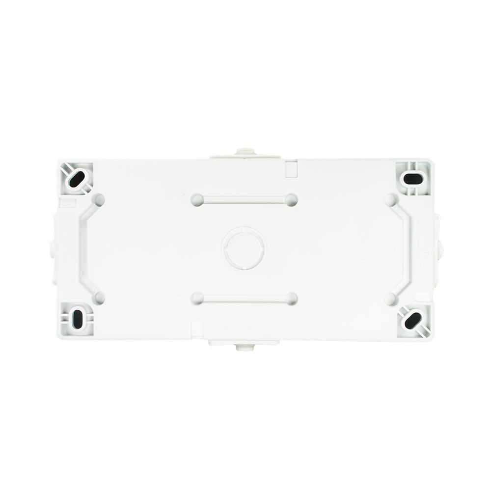 Miniatuur van EMhub Aquadro stopcontact 2-voudig met randaarde spatwaterdicht IP44 horizontaal - grijs (4088115)