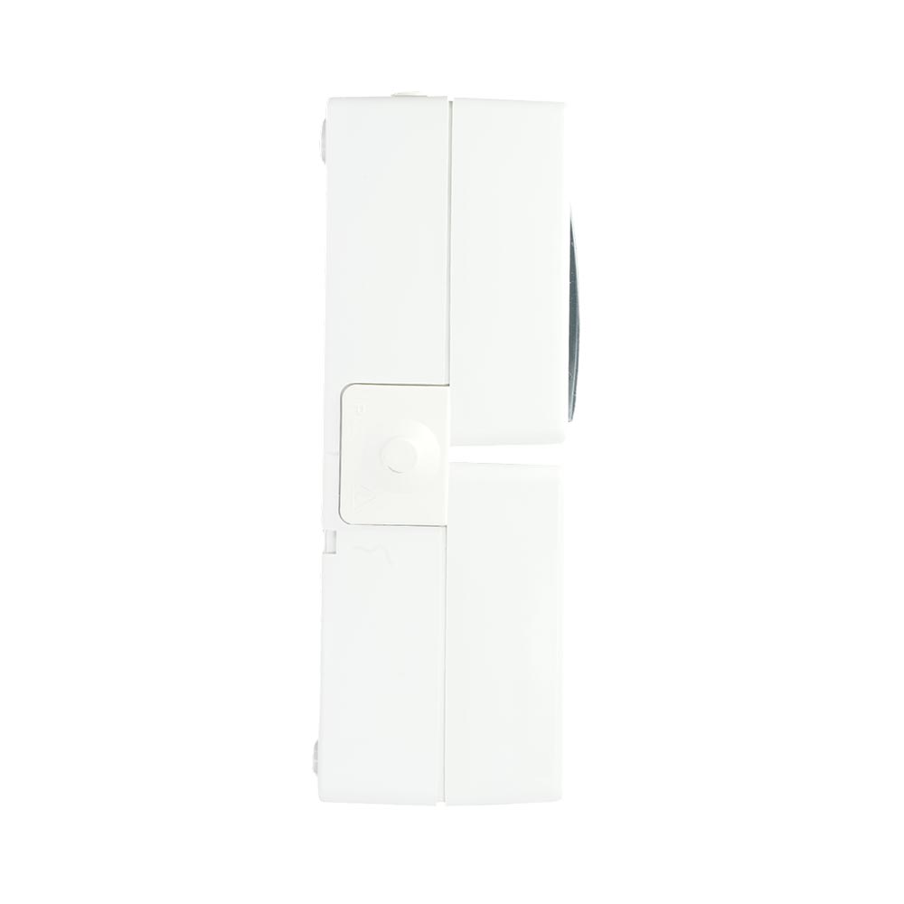 Miniatuur van EMhub Aquadro combinatie stopcontact met randaarde en wisselschakelaar spatwaterdicht IP44 verticaal - grijs (4088116)