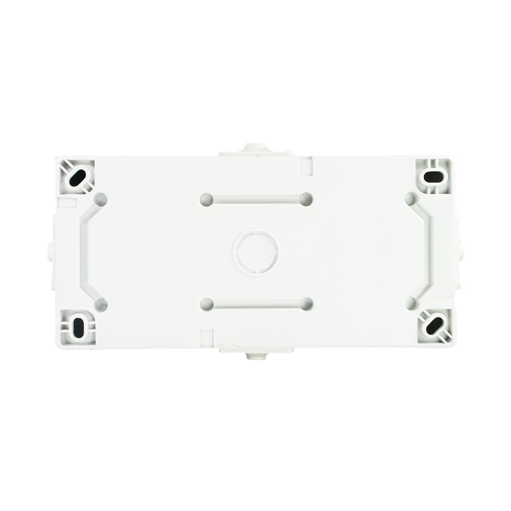 Miniatuur van EMhub Aquadro combinatie stopcontact met randaarde en wisselschakelaar spatwaterdicht IP44 horizontaal - grijs (4088117)