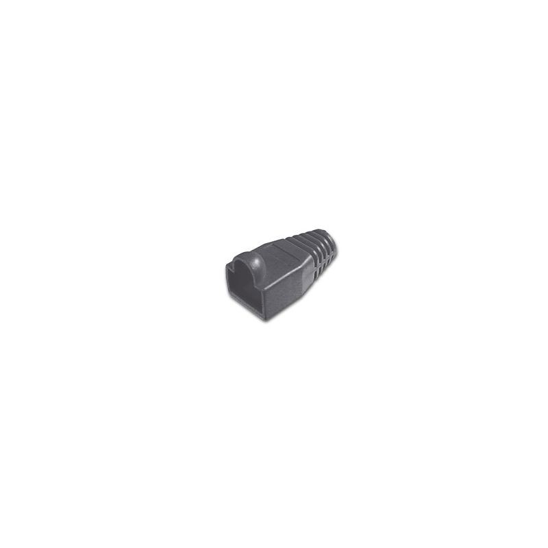 LINK LKPL8N8 Pack of 100 Connector Covers 8mm for RJ45 Plug 8 Pin Cable Cat 5E-6-7 Black