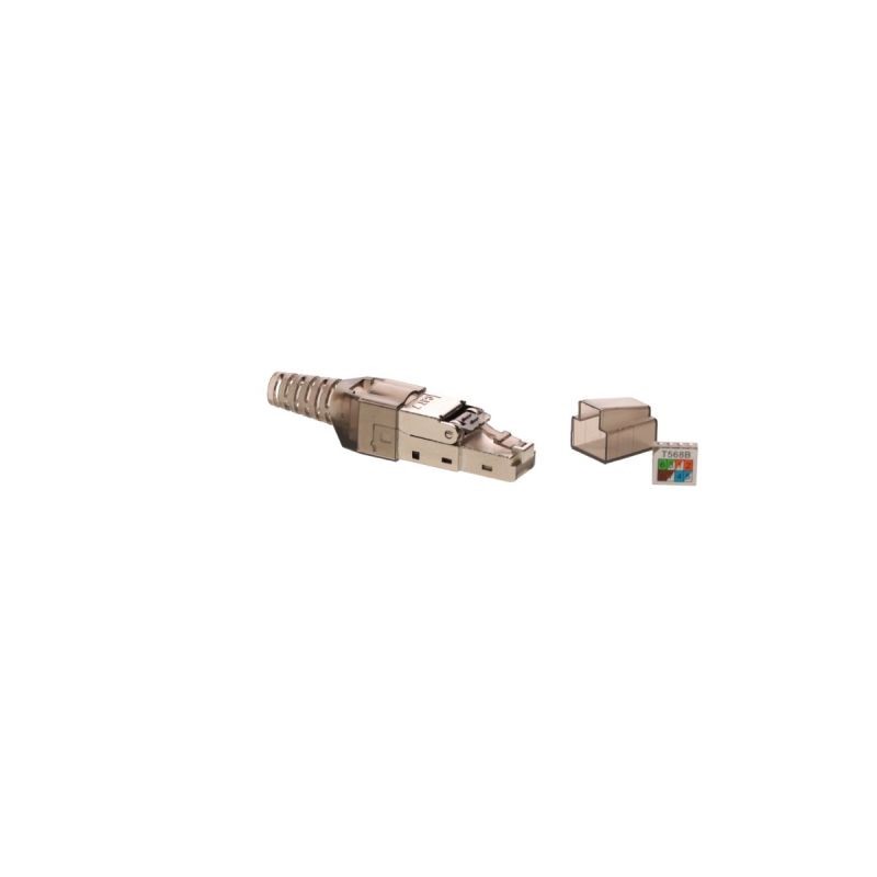 Miniatuur van RJ45 connector CAT7 shielded - alleen voor stugge kern - per stuk (DC-RJ45-SFTP7S-PRO)