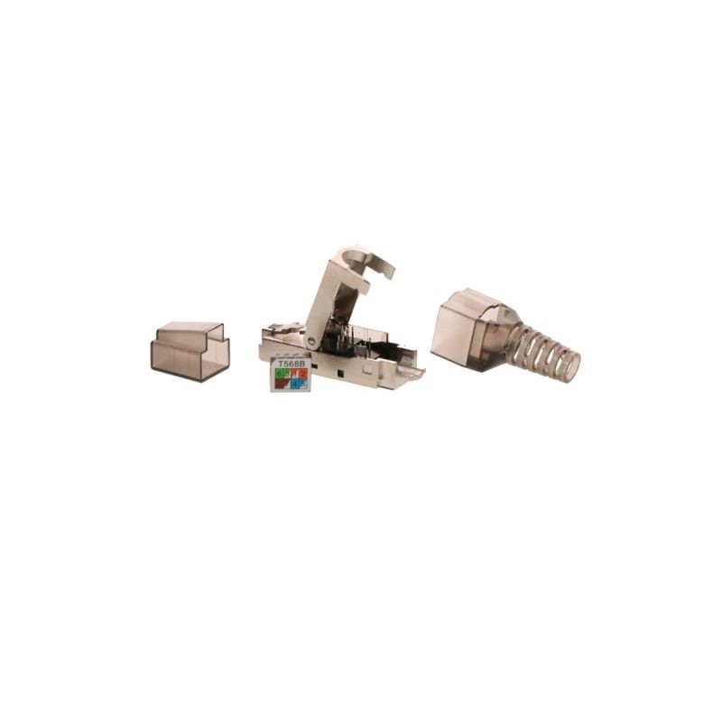 Miniatuur van RJ45 connector CAT7 shielded - alleen voor stugge kern - per stuk (DC-RJ45-SFTP7S-PRO)
