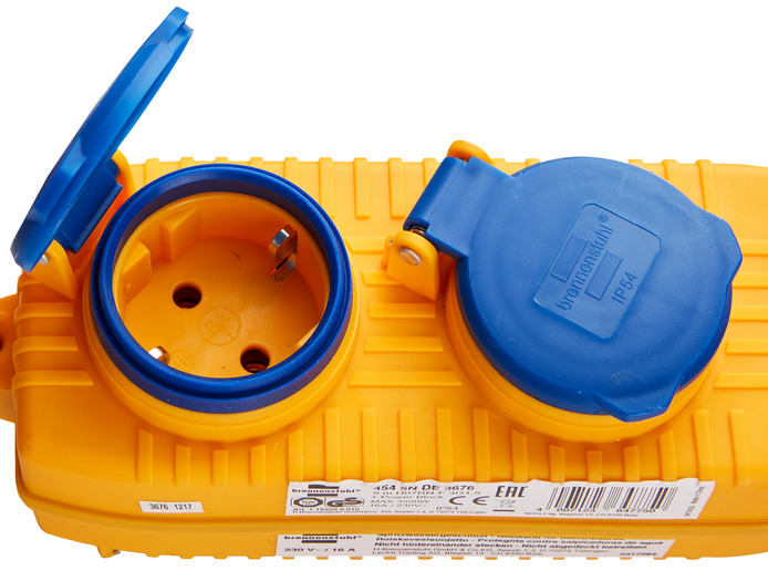 Miniatuur van BRENNENSTUHL verlengsnoer met Powerblock 5 meter H07RN-F 3x1.5 met Schuko - zwart (1169200010)