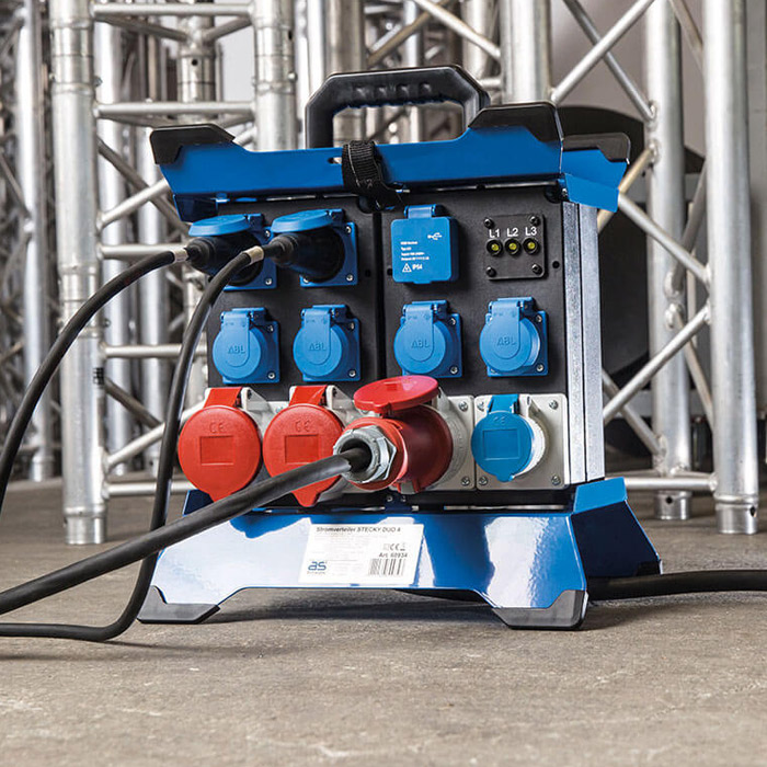 Miniatuur van Schwabe stecky 9-voudige stroomverdeler 32A 5-polig 400V IP44 (60934)