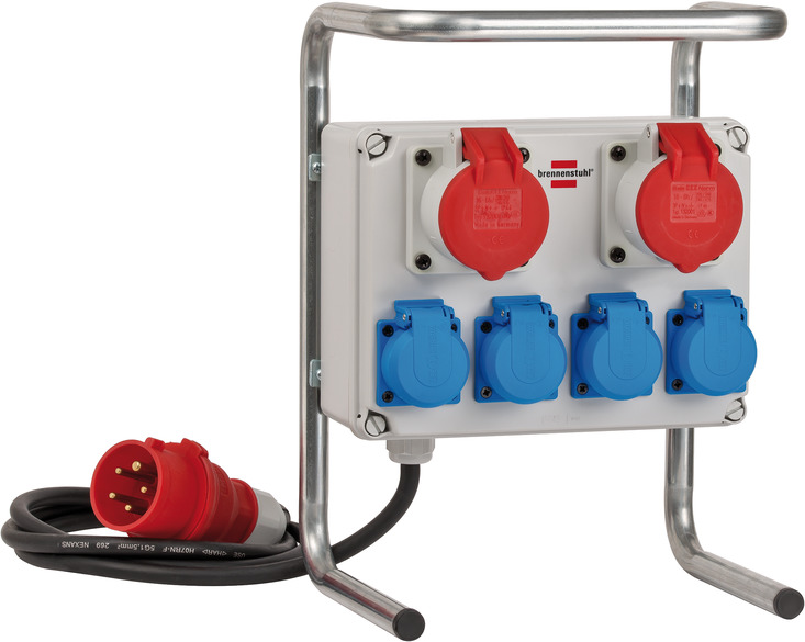 Miniatuur van BRENNENSTUHL mini 6-voudige stroomverdeler 16A 5-polig 400V IP44 (1153750)
