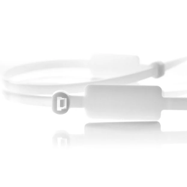 Miniatuur van WKK tie wraps 4.8x300mm met markeerlabel (13x28mm) transparant - per 100 stuks (112196971)