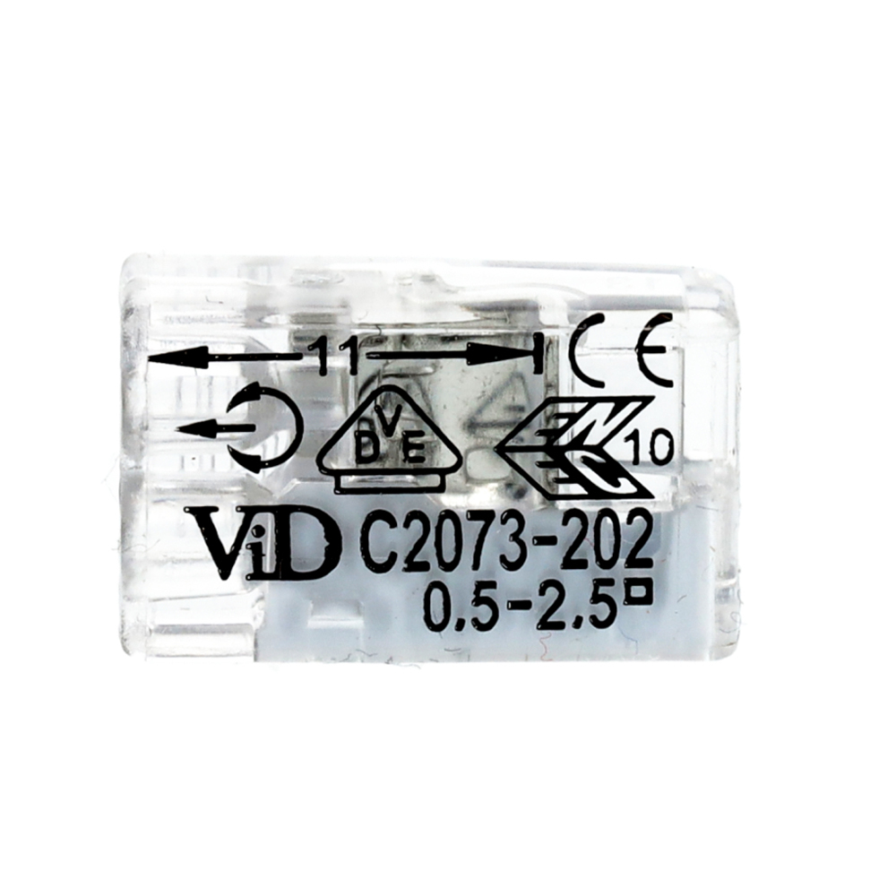 Miniatuur van EMhub mini lasklem 2-voudig 0,5-2,5 mm² steekverbinding - per 100 stuks (4083006)