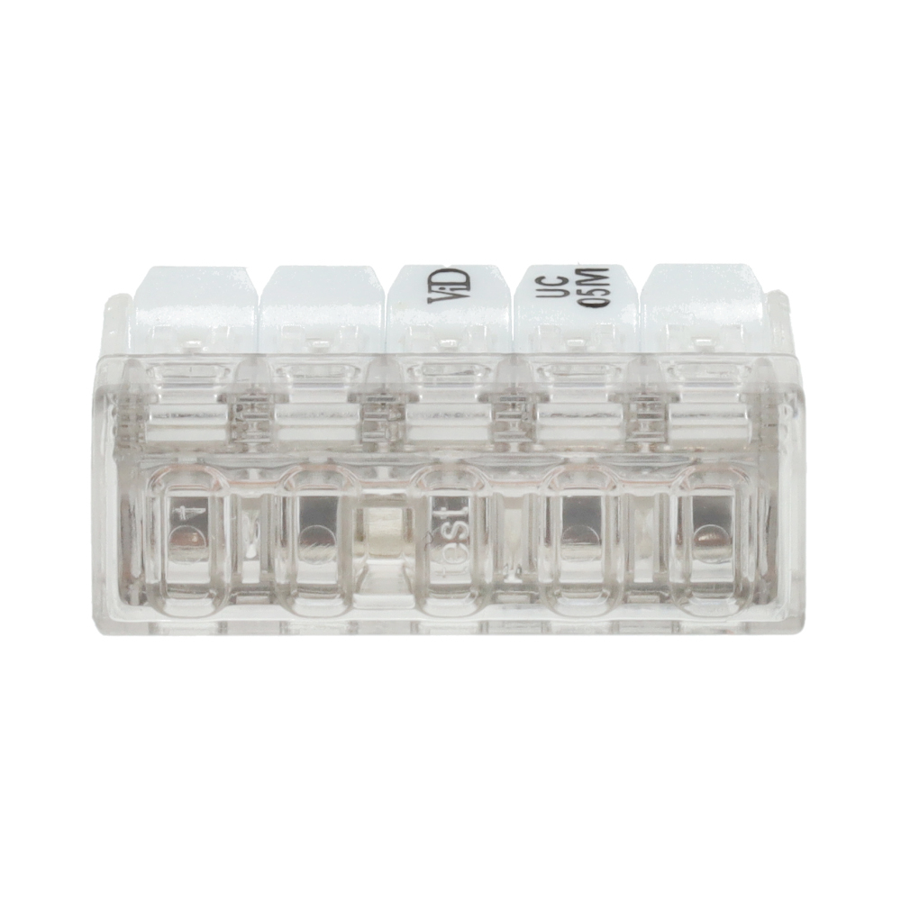 Miniatuur van EMhub mini lasklem 5-voudig 0,2-2,5 mm² met hendel - per 50 stuks (4083013)