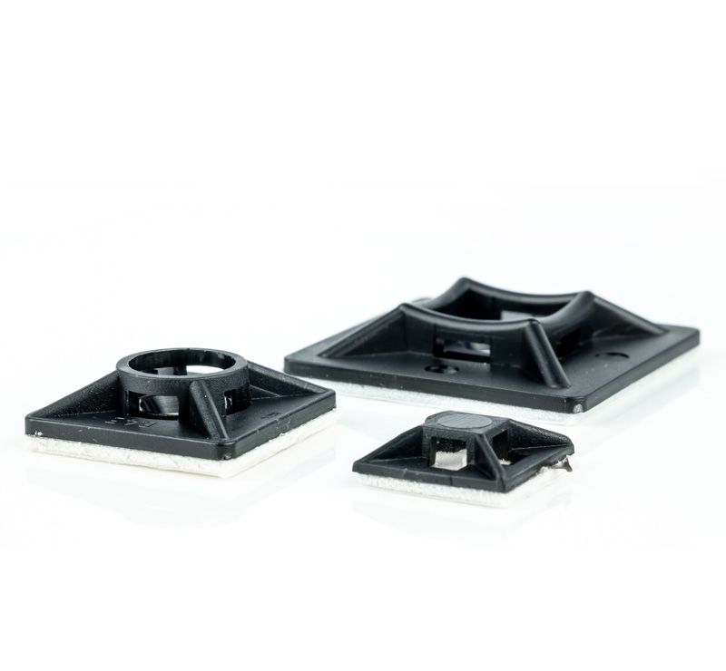 Miniatuur van WKK plakzadel 5.7x27.7mm doorvoer max. 5.3mm zwart - per 100 stuks (11952071)