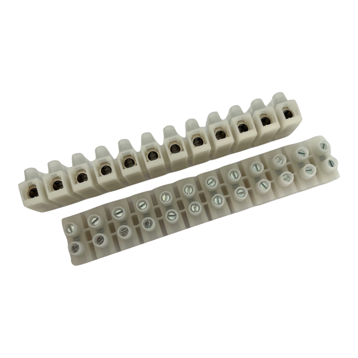 Miniatuur van Tekox kroonsteen met draadbeschermer 12-polig 6mm2 - wit (CH PH1506P12N)