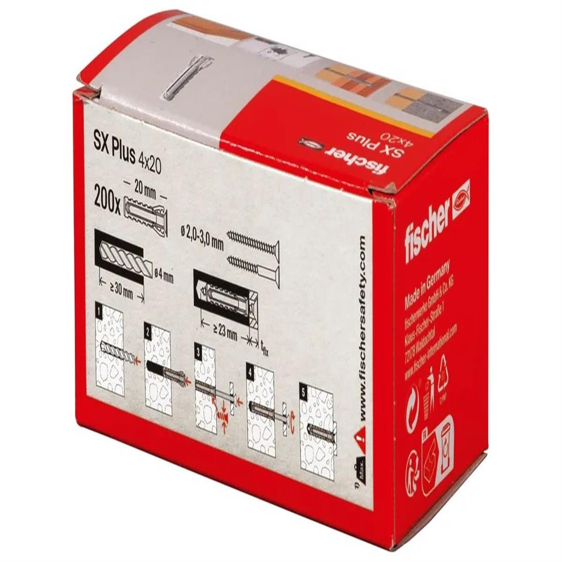 Miniatuur van Fischer SX plus 4x20mm - per 200 (568004)