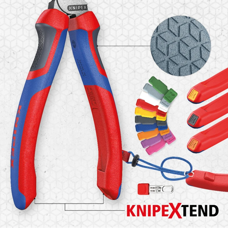 Miniatuur van KNIPEX combinatietang spitse punt 185mm 3-comp comfort (822185)