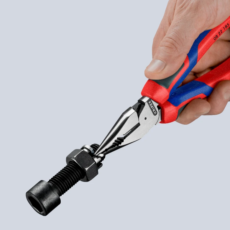 Miniatuur van KNIPEX combinatietang spitse punt 185mm 3-comp comfort (822185)