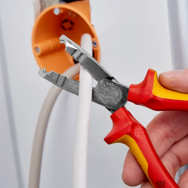 Miniatuur van KNIPEX striptang slanke kop VDE 165mm (1346165)