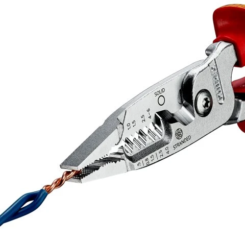 Miniatuur van KNIPEX combinatietang 200mm VDE 6-in-1 zonder hendel (1376200ME)