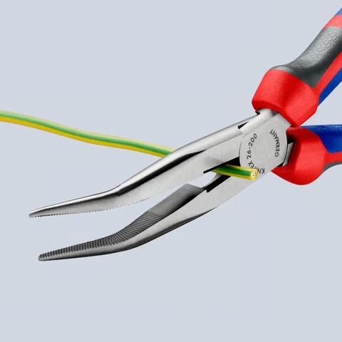 Miniatuur van KNIPEX langbektang 45° + zijsnede 200mm (2622200)