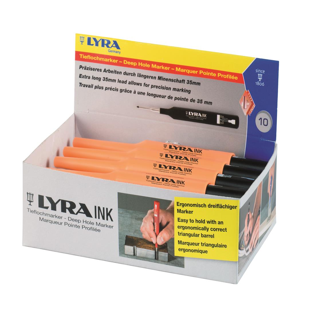 Miniatuur van Kadeem merkstift zwart voor diepe gaten (4480099)