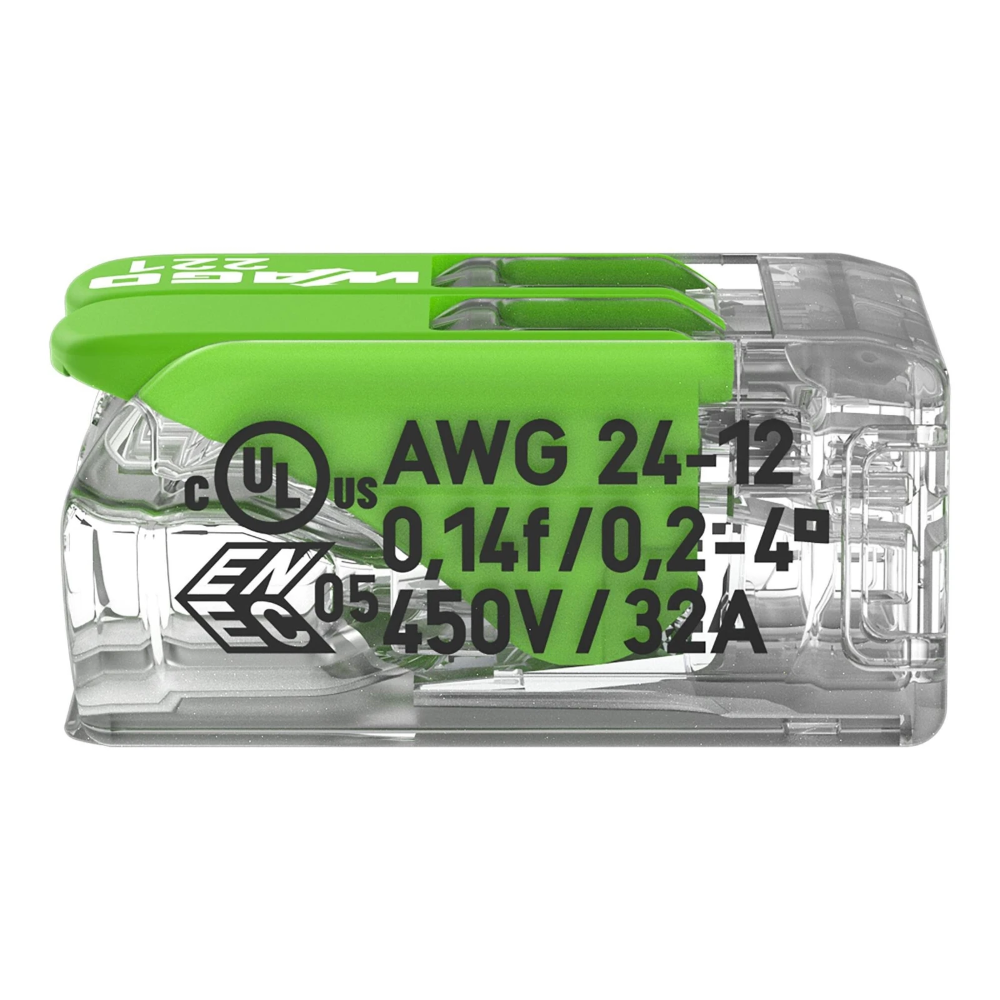 Miniatuur van Wago lasklem 2-voudig 4mm² 100 stuks (221-422)