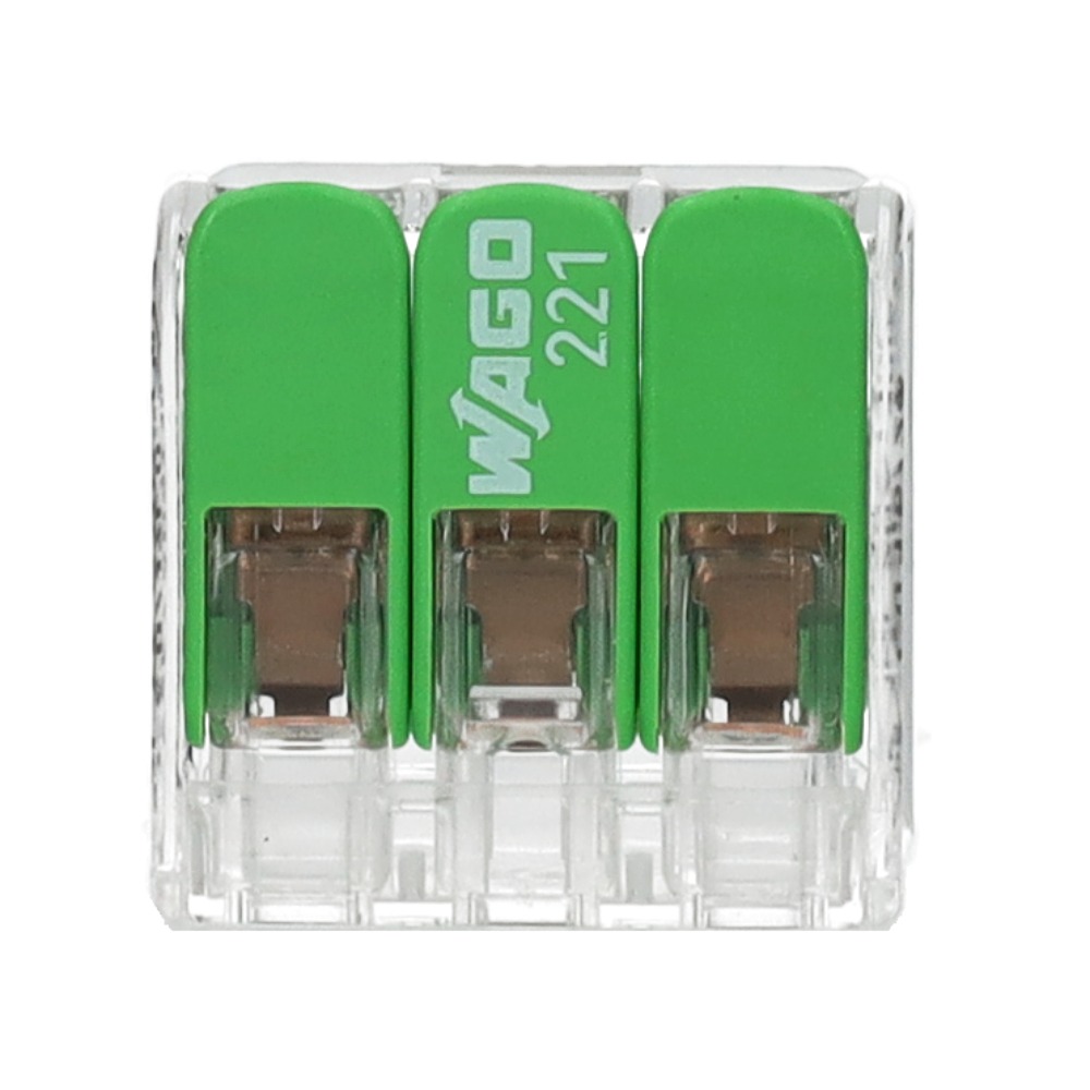 Miniatuur van Wago lasklem 3-voudig 4mm2 per 50 stuks (221-423)