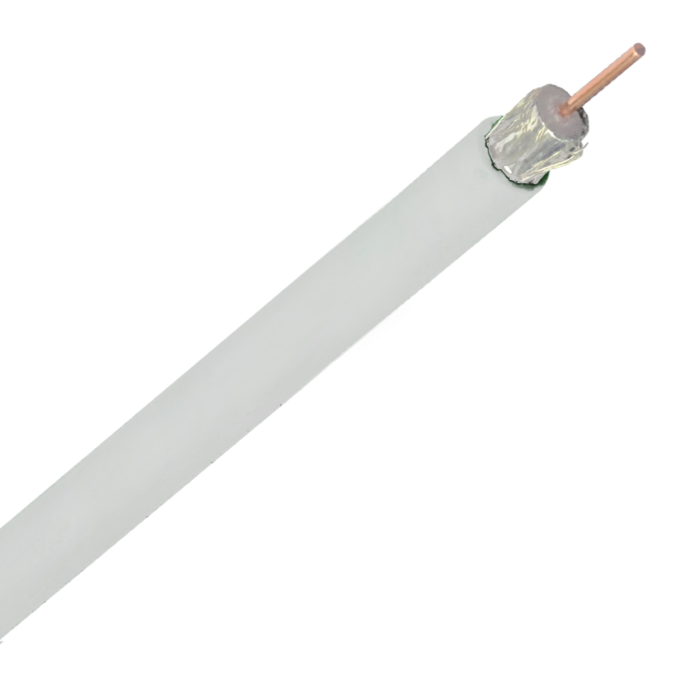 Miniatuur van Bedea Telass100 coax kabel  PVC wit - per meter (10300100)