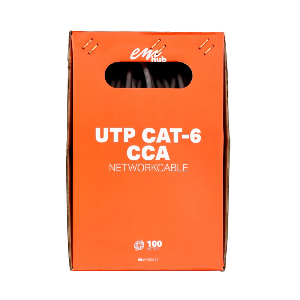 Miniatuur van EMhub UTP CAT6 CCA kabel rol 100 meter
