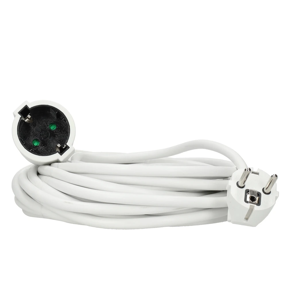 Miniatuur van EMhub verlengsnoer 10 meter H05VV-F 3x1.5 met Schuko en contrastekker - wit (4087103)