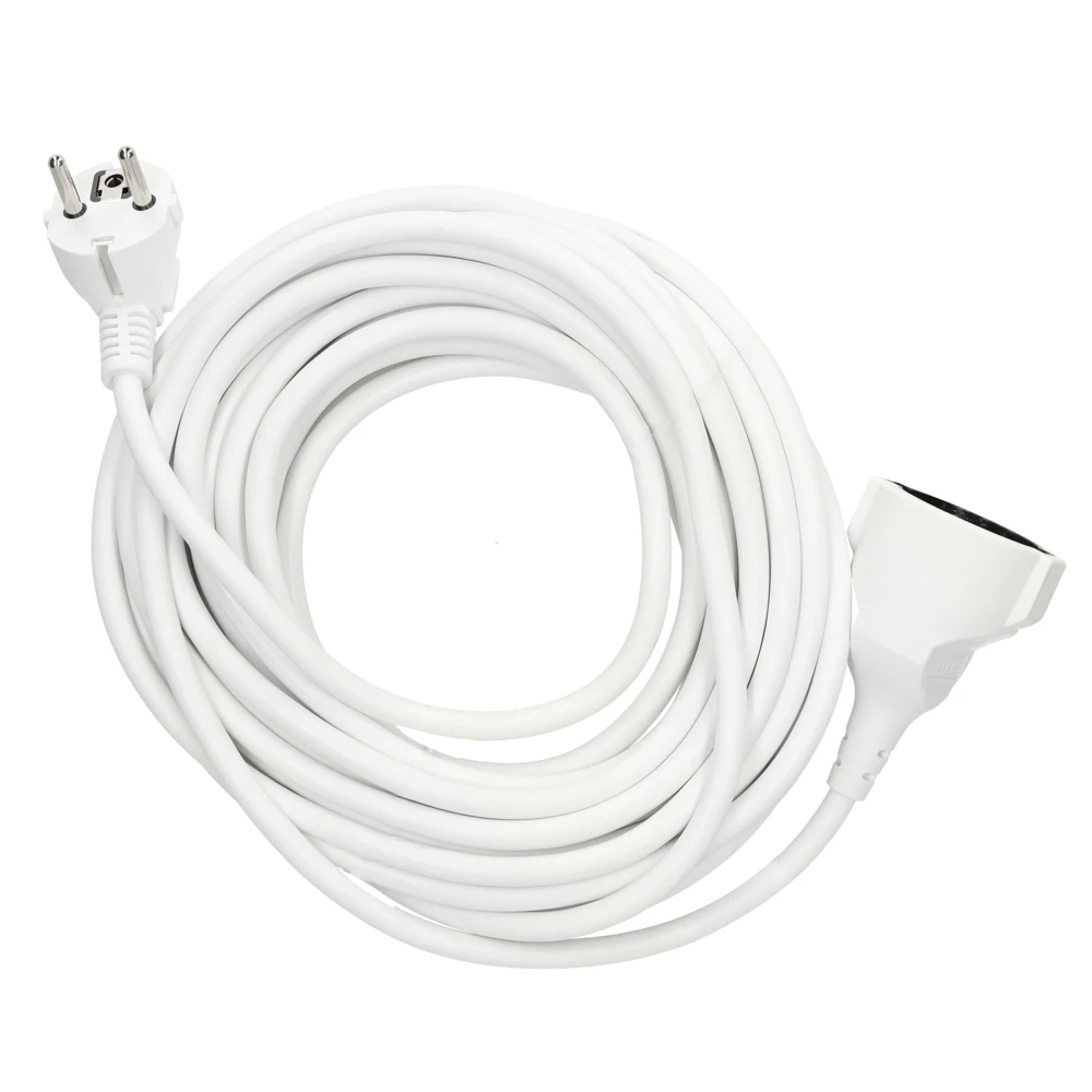 Miniatuur van EMhub verlengsnoer 10 meter H05VV-F 3x1.5 met Schuko en contrastekker - wit (4087103)