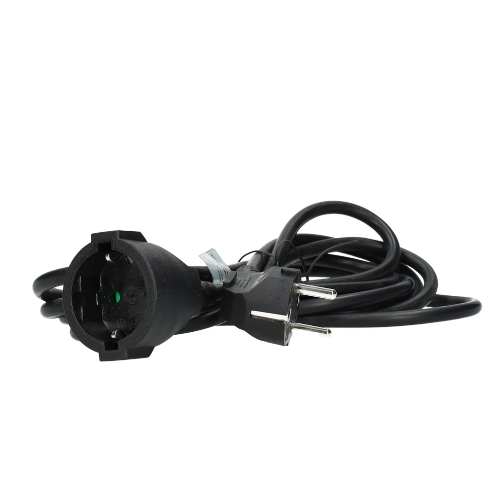 Miniatuur van EMhub verlengsnoer 1 meter H05VV-F 3x1.5 met Schuko en contrastekker - zwart (4087107)
