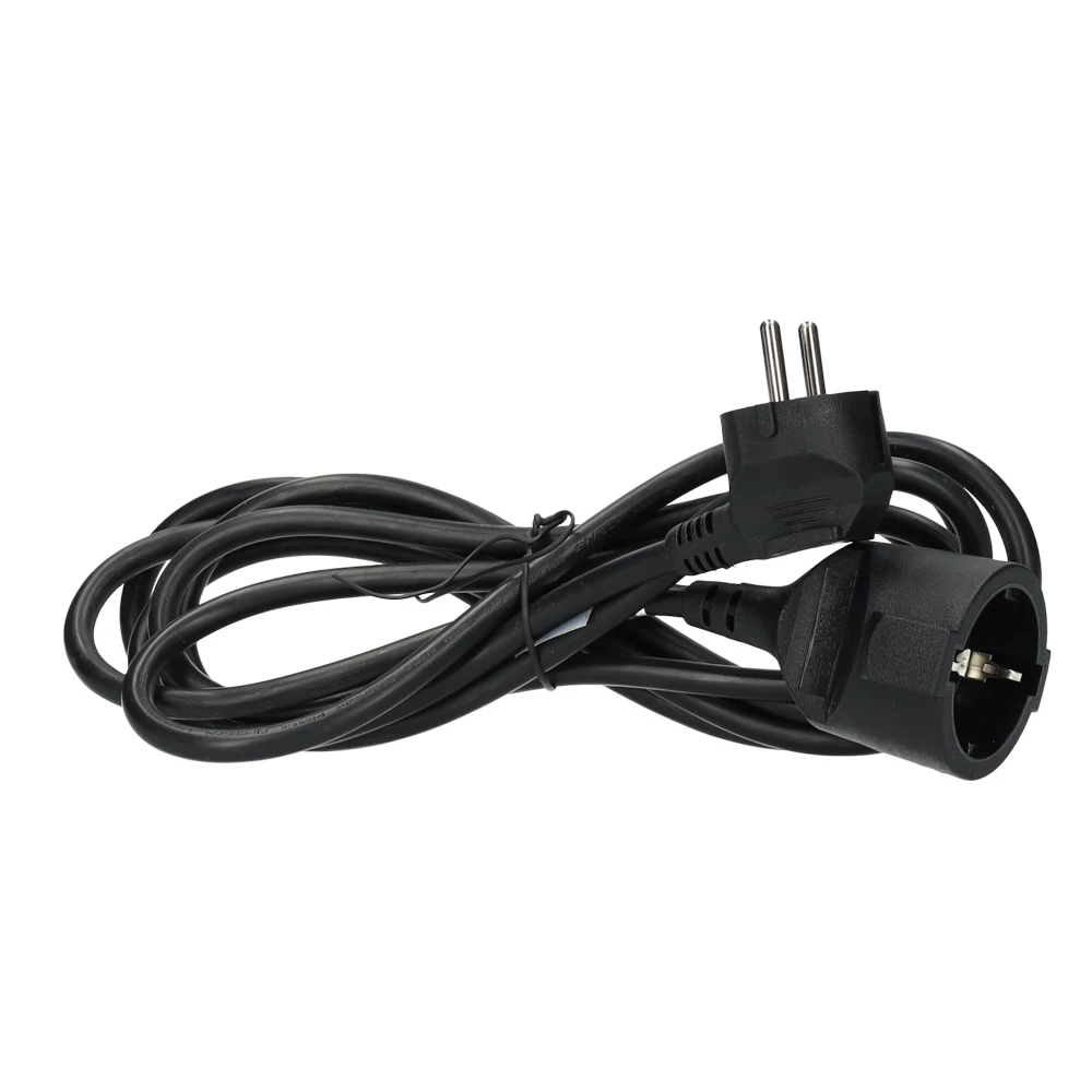 Miniatuur van EMhub verlengsnoer 1 meter H05VV-F 3x1.5 met Schuko en contrastekker - zwart (4087107)
