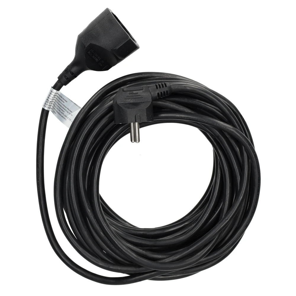Miniatuur van EMhub verlengsnoer 20 meter H05VV-F 3x1.5 met Schuko en contrastekker - zwart (4087112)