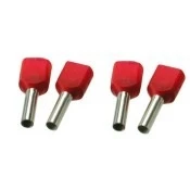 Miniatuur van SOLAR twin adereindhuls geïsoleerd 2x10mm2 hulslengte 14mm rood - per 100 stuks (1505168)