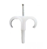 Miniatuur van Newlec spijkerplugclips dubbel 16 - 19mm - naturel per 100 stuks