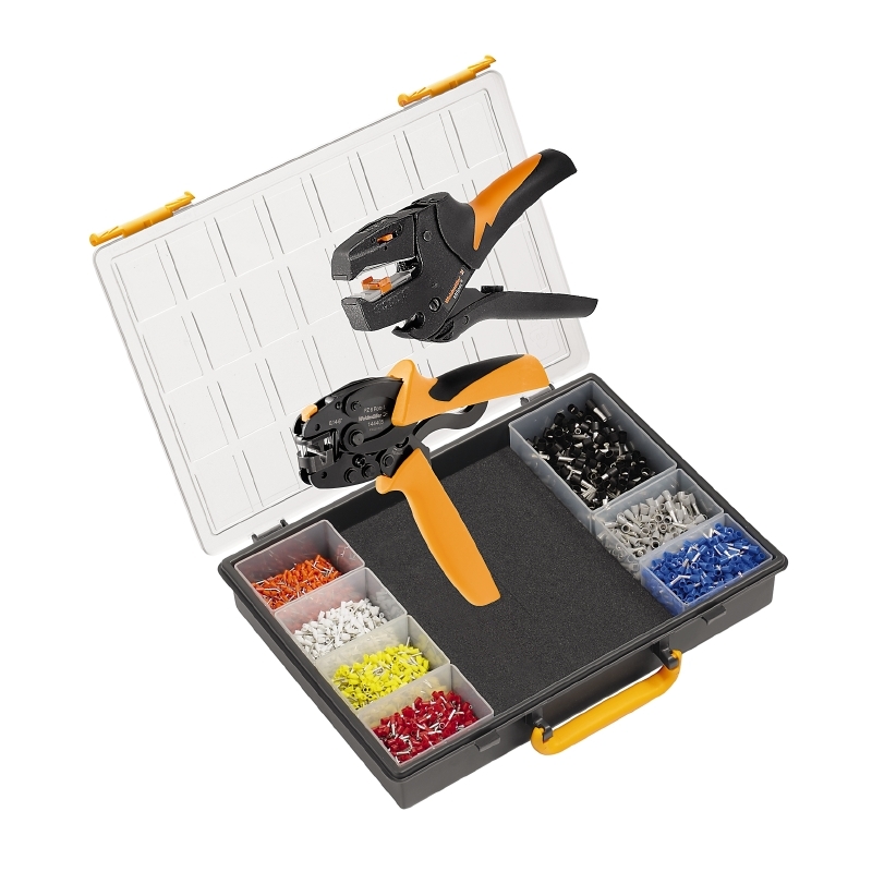 Miniatuur van WEIDMULLER krimptangset adereindhulzen met 2 tangen (9028680000)