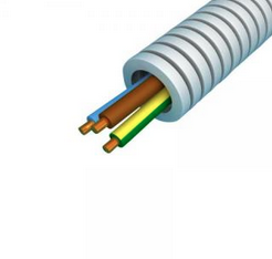 Miniatuur van Snelflex flexibele buis VD draad 3x2.5 en 1x1.5mm - 16mm rol 50 meter (SF3G25/15ZM)