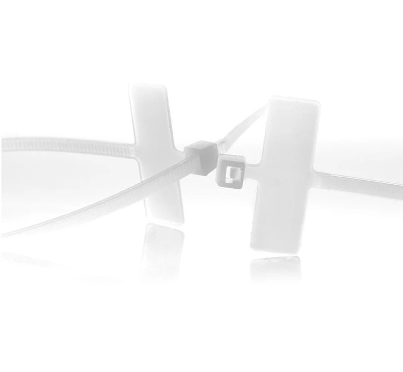 Miniatuur van WKK tie wraps 4.8x220mm met markeerlabel (13X28mm) transparant - per 100 stuks (112136971)