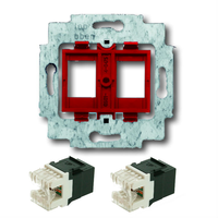 Miniatuur van EMhub Universeel UTP draagframe voor 2x UTP met 2x CAT5e keystone (S12037)