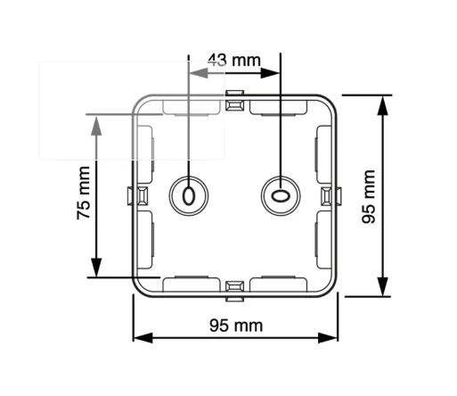 Miniatuur van ATTEMA aftakdoos zonder wartels M25 IP65 zwart (AK1-M25)