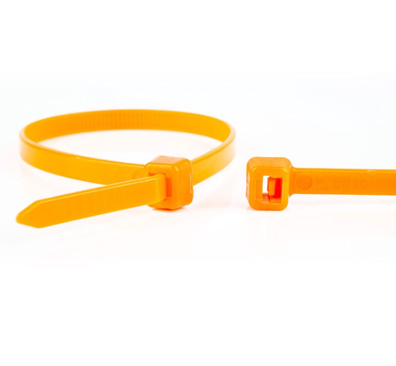 Miniatuur van WKK tie wraps 2.5x100mm oranje - per 100 stuks (11032371)