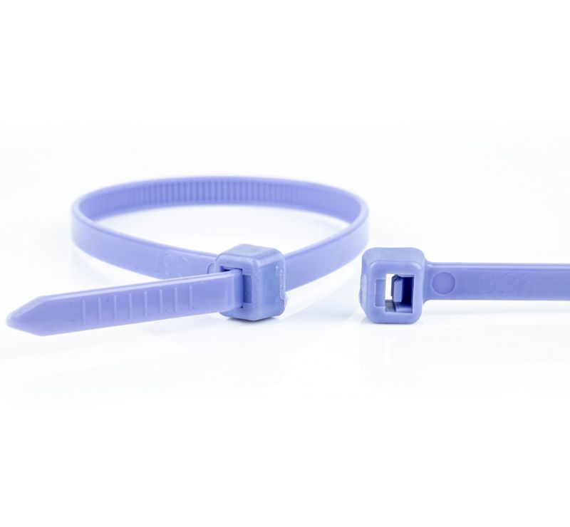 Miniatuur van WKK tie wraps 2.5x100mm paars - per 100 stuks (11032771)