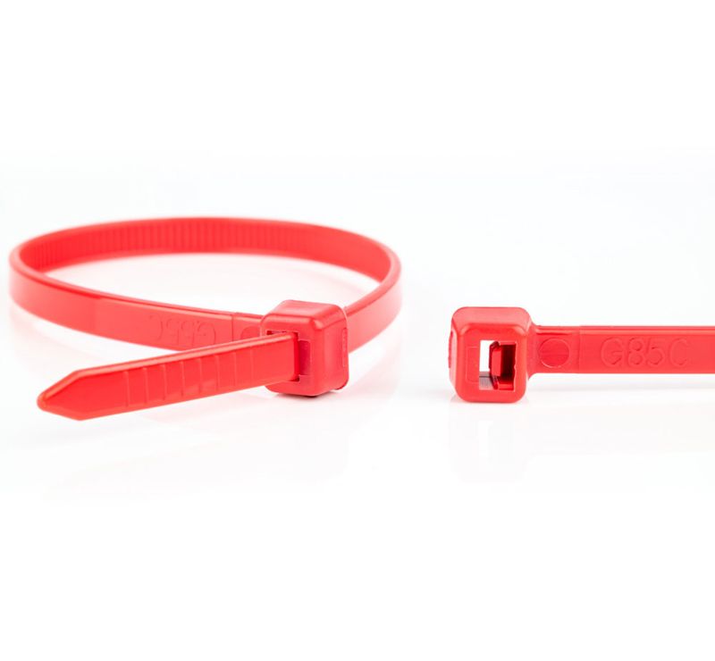Miniatuur van WKK tie wraps 4.8x200mm rood - per 100 stuks (110126271)