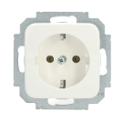 EMAT stopcontact inbouw 1-voudig randaarde - wit (EMATS014)
