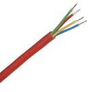 Dynamic brandmeldkabel YR 4x0.8mm² Dca-s2,d0,a3 rood per rol 100 meter