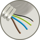 Snelflex flexibele buis VD draad 3x2.5 en 1x1.5mm - 16mm rol 50 meter (SF3G25/15ZM)