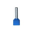 SOLAR twin adereindhuls geïsoleerd 2x2.5mm2 hulslengte 10mm blauw - per 100 stuks (1505165)