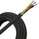 Helukabel VMVL (H05VV-F) kabel 4x0.75mm2 zwart per rol 100 meter